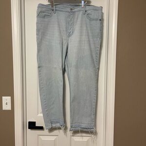 Old Navy Sky High Straight Light Blue Jeans